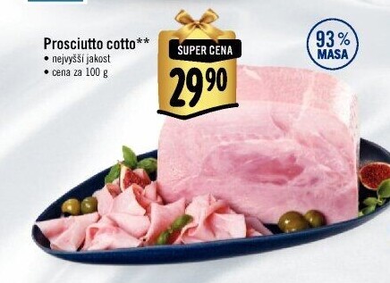 Šunka Prosciutto Cotto nejvyšší jakosti
