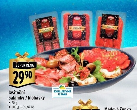 Sváteční salámky Maso Příbram