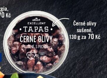 Tapas Černé sušené olivy Albert Excellent