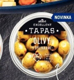 Tapas Olivy s bylinkami Albert Excellent