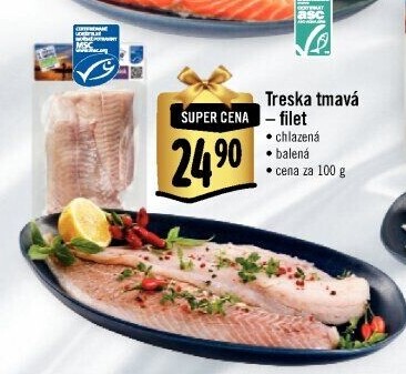 Treska tmavá filety Albert