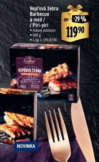 Vepřová žebra Sous vide Albert Excellent