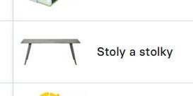 Stoly a stolky