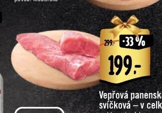 Vepřová panenská svíčková – v celku