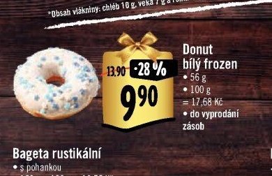 Donut bílý frozen