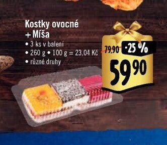 Kostky ovocné + Míša