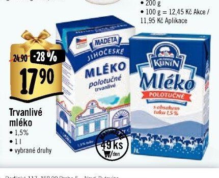 Trvanlivé mléko