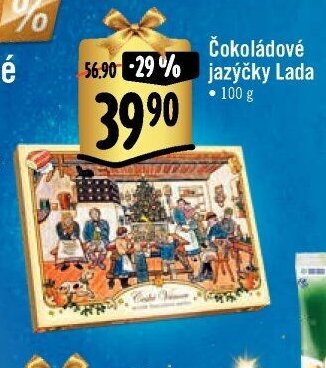 Čokoládové jazýčky Lada