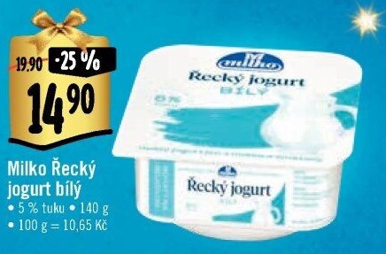 Bílý jogurt řecký 5% Milko