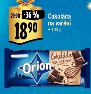 Čokoláda na vaření Orion
