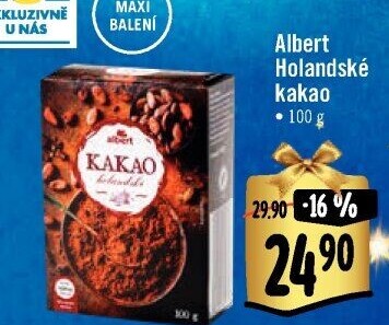 Kakao holandské Albert