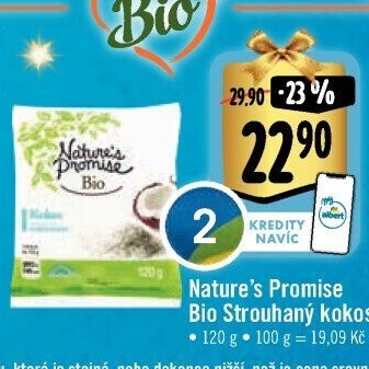 Kokos strouhaný bio Nature'