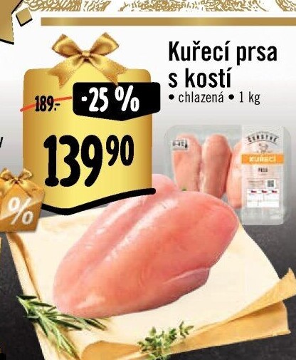 Kuřecí prsa s kostí Albert