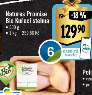 Kuřecí stehna bio Nature'