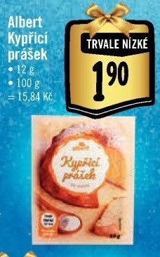 Kypřicí prášek do pečiva Albert