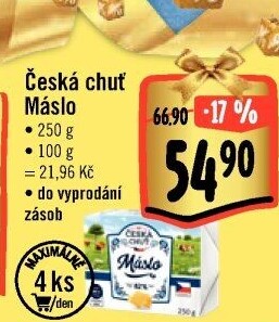 Máslo Česká chuť