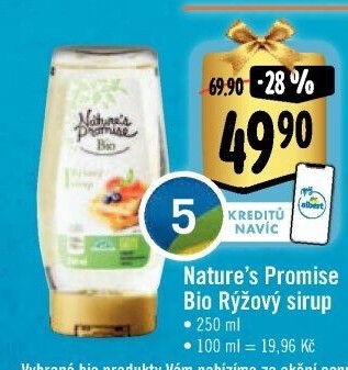 Rýžový sirup bio Nature'