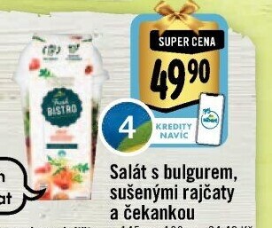 Salát s bulgurem, sušenými rajčaty a čekankou Albert Fresh Bistro