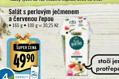 Salát s perlovým ječmenem a červenou řepou Albert Fresh Bistro