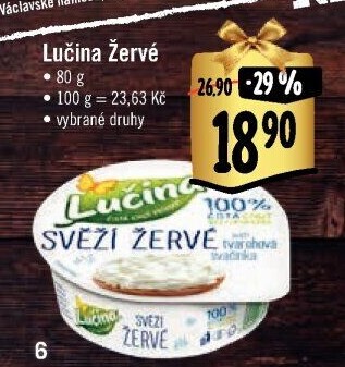 Svěží žervé Lučina