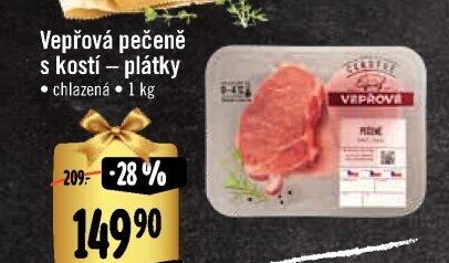 Vepřová pečeně s kostí Albert