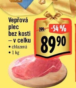 Vepřová plec bez kosti