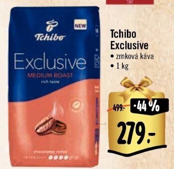 Zrnkové kávy Tchibo Exclusive