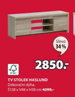 TV stolek HASLUND - Jysk akcniletaky.com