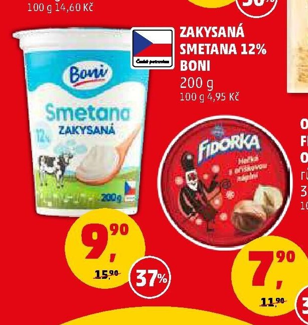 Zakysaná smetana 12% Boni