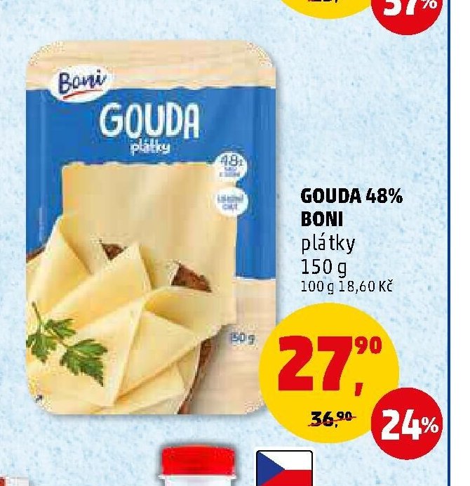 GOUDA 48% BONI plátky 150 g