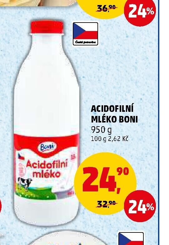 ACIDOFILNÍ MLÉKO BONI 950 g
