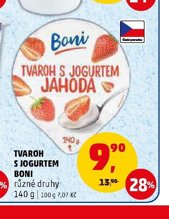 TVAROH S JOGURTEM BONI 140 g