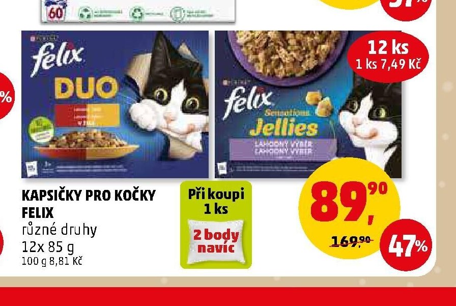 Kapsičky pro kočky Felix