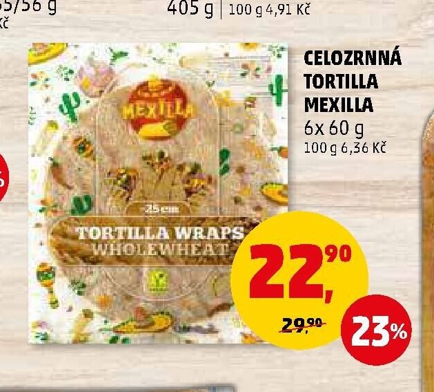 CELOZRNNÁ TORTILLA MEXILLA