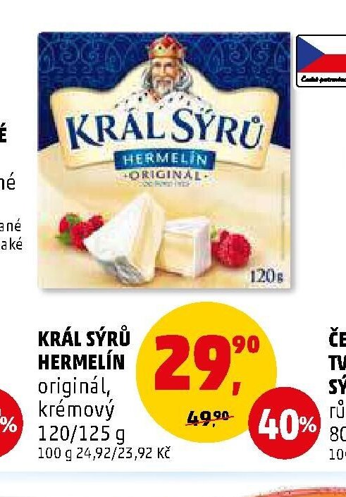 Král sýrů Hermelín