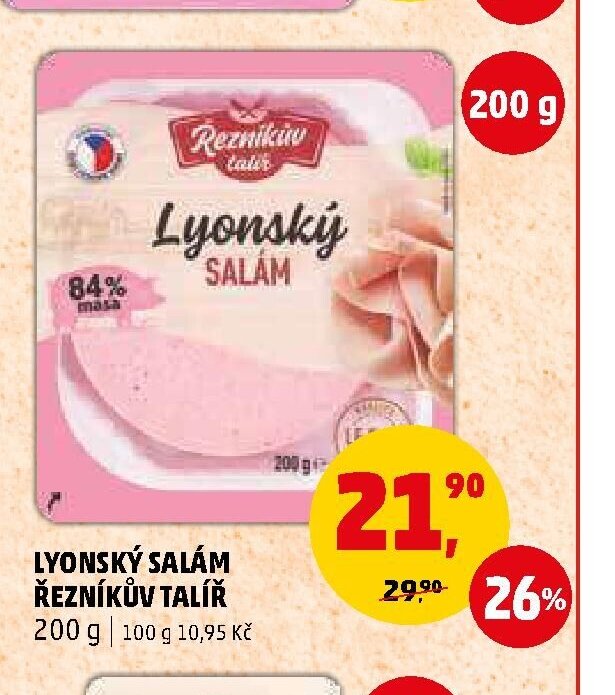 Lyonský salám Řezníkův talíř