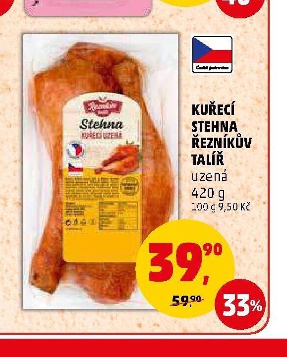 Kuřecí stehna Řezníkův talíř uzená