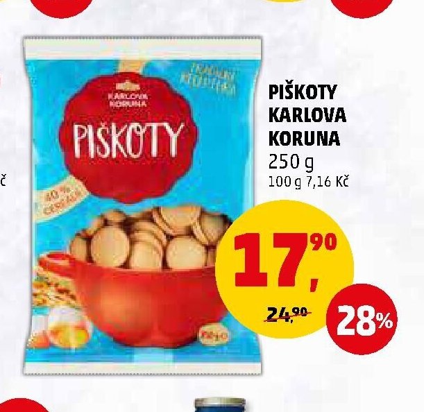 Piškoty Karlova Koruna