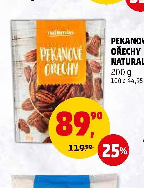 PEKANOVÉ OŘECHY NATURALIA 200 g