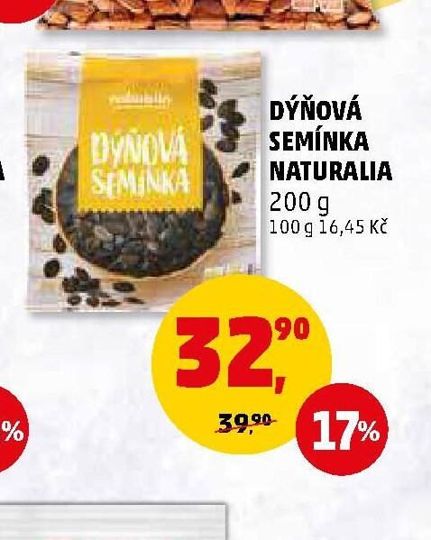 DÝŇOVÁ SEMÍNKA NATURALIA 200 g