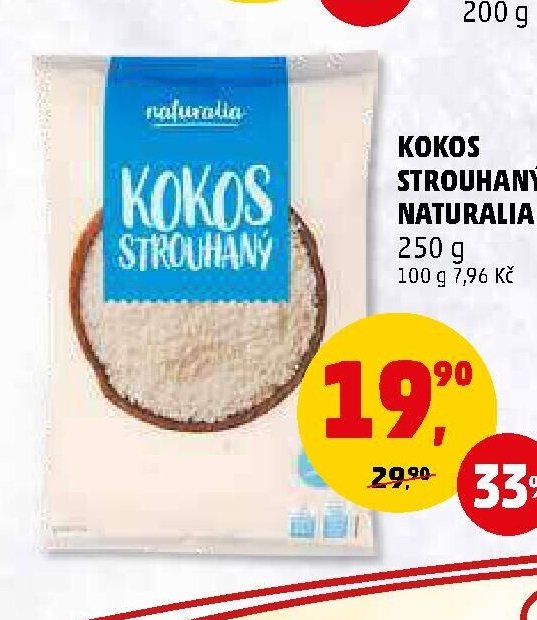 KOKOS STROUHANÝ NATURALIA 250 g