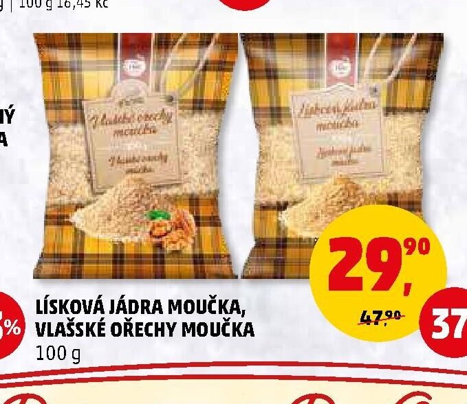 LÍSKOVÁ JÁDRA MOUČKA / VLAŠSKÉ OŘECHY MOUČKA 100 g