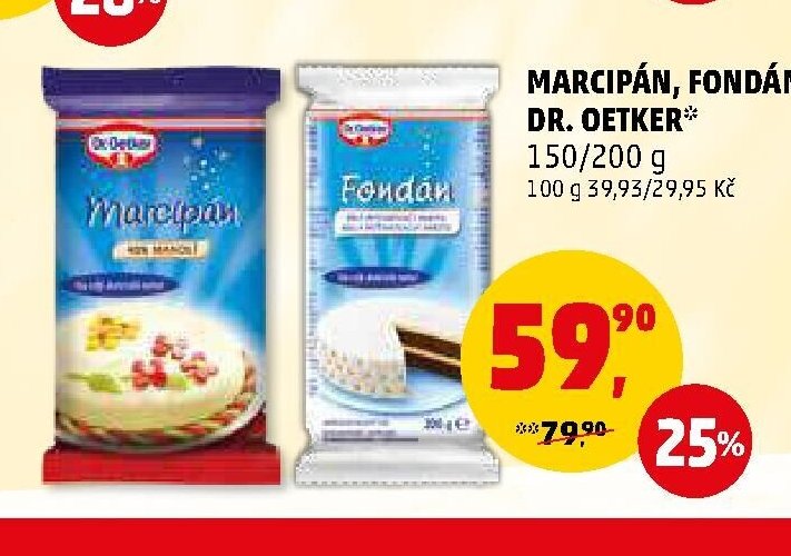 MARCIPÁN / FONDÁN DR. OETKER 150/200 g