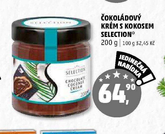 ČOKOLÁDOVÝ KRÉM S KOKOSEM SELECTION
