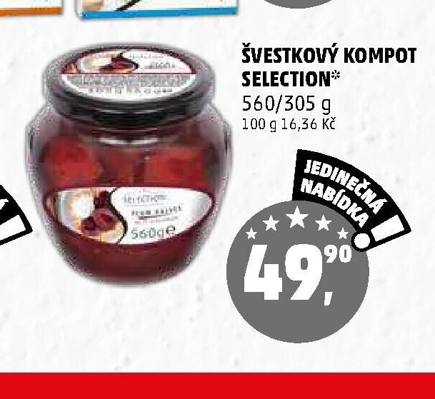 ŠVESTKOVÝ KOMPOT SELECTION