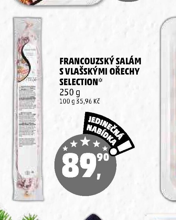 FRANCOUZSKÝ SALÁM S VLAŠSKÝMI OŘECHY SELECTION