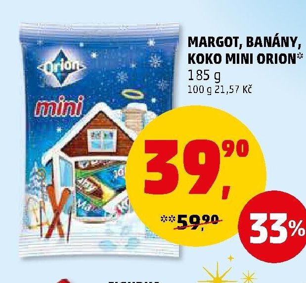 MARGOT, BANÁNY, KOKO MINI ORION