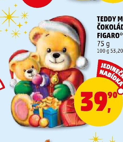 TEDDY MLÉČNÁ ČOKOLÁDA FIGARO