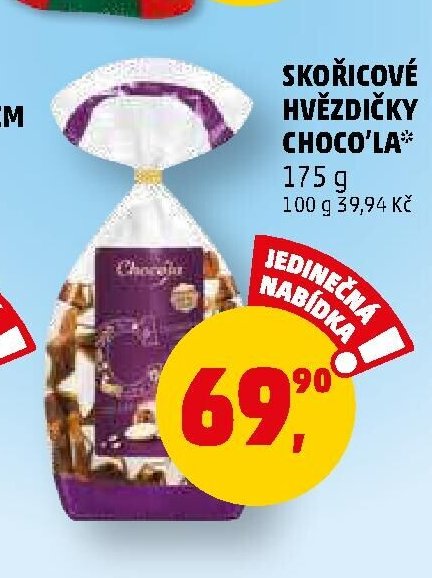 SKOŘICOVÉ HVĚZDIČKY CHOCO'LA