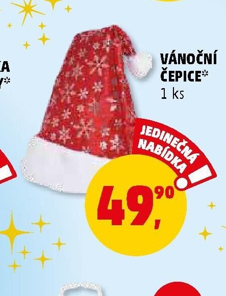 VÁNOČNÍ ČEPICE